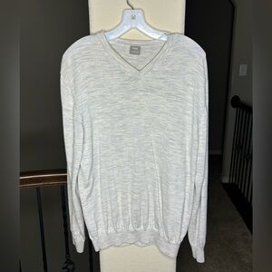 Ping Golf Sweater 100% Merino Wool Size XL Gray Preppy Golf Quiet Luxury